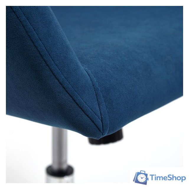 Офисное кресло TetChair Modena (флок, хром/синий) - Изображение №7 — Интернет-магазин Time-Shop