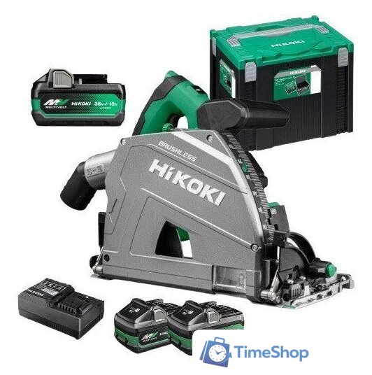 Дисковая погружная  Hikoki C3606DPA WVZ (с 2-мя АКБ, кейс) - Изображение №1 — Интернет-магазин Time-Shop