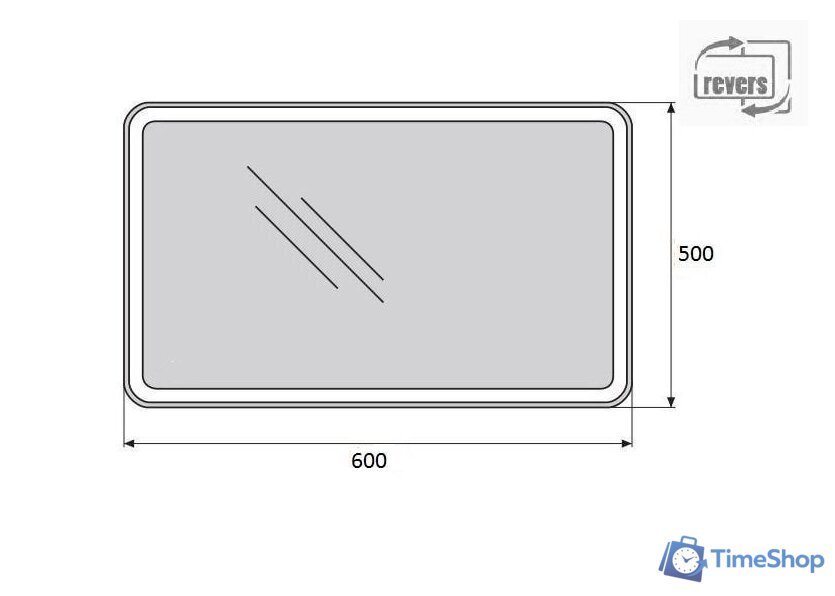  BelBagno Зеркало SPC-MAR-500-600-LED-TCH - Изображение №4 — Интернет-магазин Time-Shop