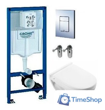 Унитаз подвесной Sanita 38772001 + ATCSLWH0104 - Изображение №1 — Интернет-магазин Time-Shop