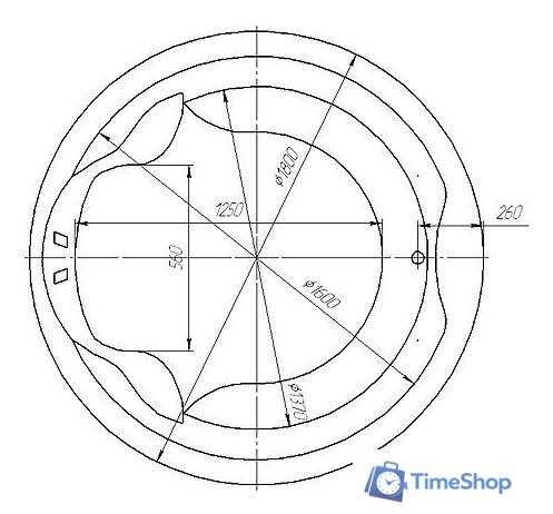 Ванна Aquatek Аура 180x180 - Изображение №5 — Интернет-магазин Time-Shop