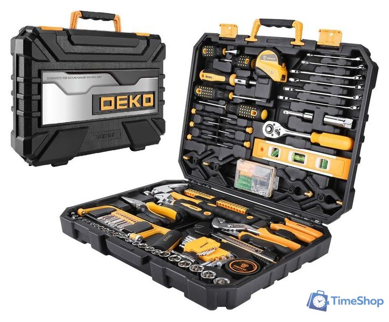 Универсальный набор инструментов Deko DKMT168 (168 предметов) - Изображение №1 — Интернет-магазин Time-Shop