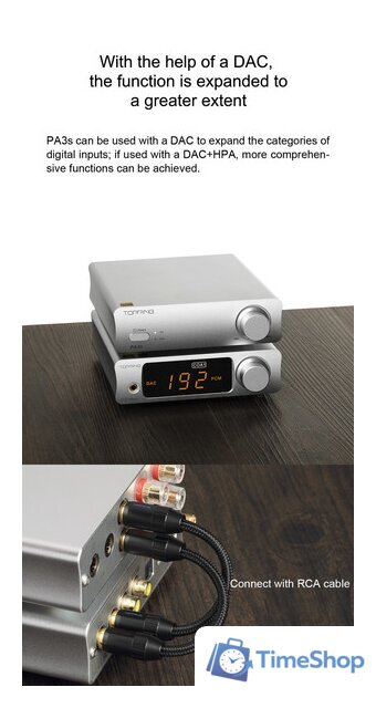 Усилитель мощности Topping PA3s (черный) - Изображение №6 — Интернет-магазин Time-Shop