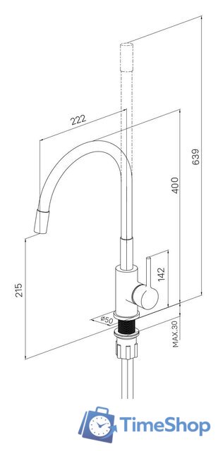 Смеситель Milardo Meal M01WT0FM05 - Изображение №8 — Интернет-магазин Time-Shop