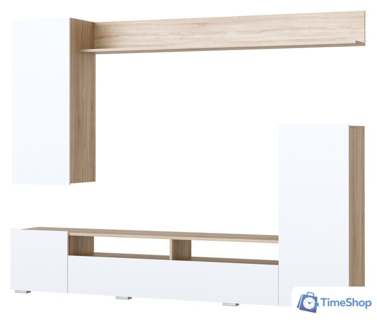 Горка Памир Мия (дуб сонома/белый глянец) - Изображение №1 — Интернет-магазин Time-Shop