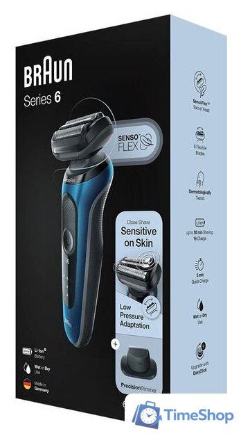 Электробритва Braun Series 6 60-B1200s - Изображение №4 — Интернет-магазин Time-Shop