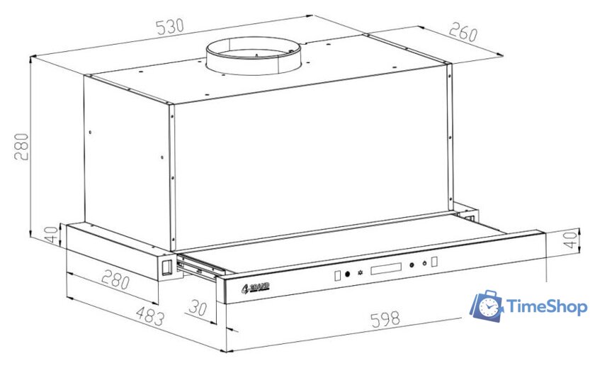 Кухонная вытяжка Grand Toledo GC 60 (белый) - Изображение №11 — Интернет-магазин Time-Shop