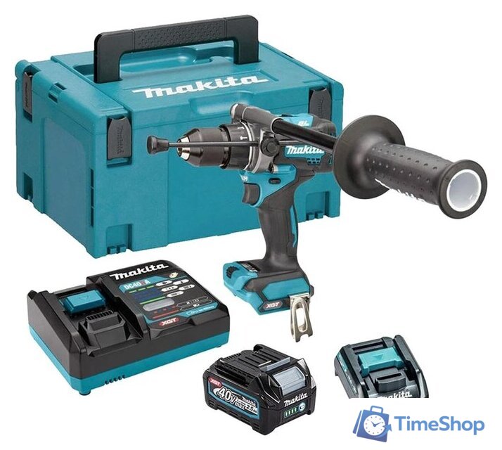 Ударная дрель-шуруповерт Makita HP001GD201 (с 2-мя АКБ, кейс) - Изображение №1 — Интернет-магазин Time-Shop