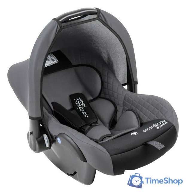 Детское автокресло Amarobaby Baby Comfort AB222008BC/1109 (серый/черный) - Изображение №1 — Интернет-магазин Time-Shop