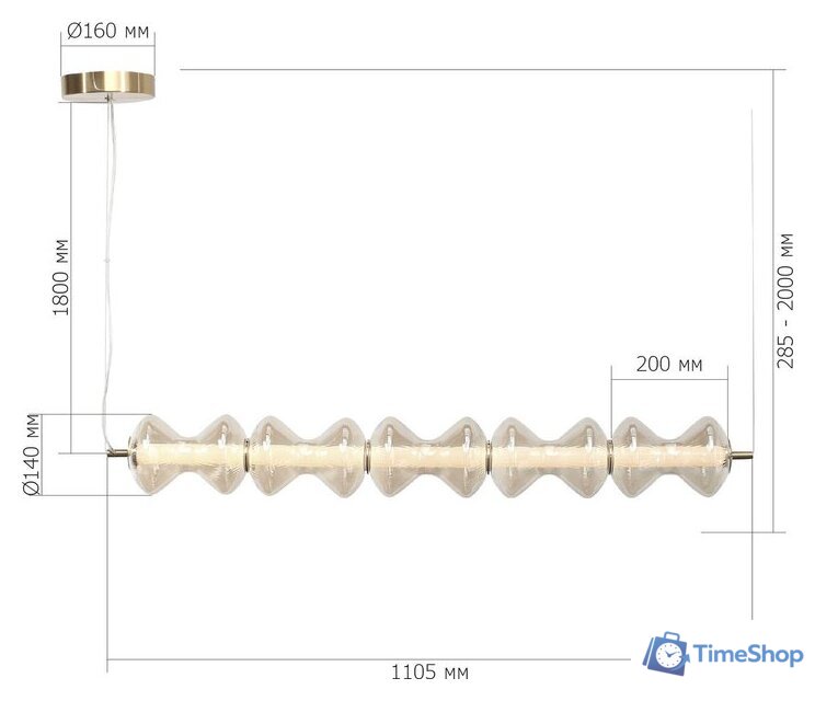 Припотолочная люстра ST Luce SL6136.243.01 - Изображение №5 — Интернет-магазин Time-Shop