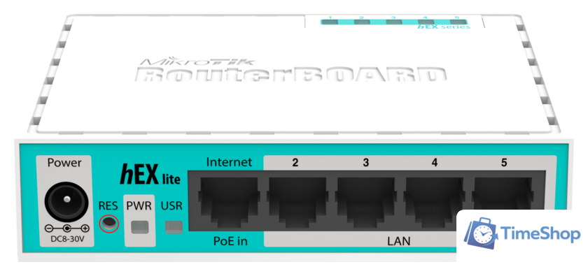 Маршрутизатор Mikrotik Hex Lite (RB750r2) - Изображение №1 — Интернет-магазин Time-Shop