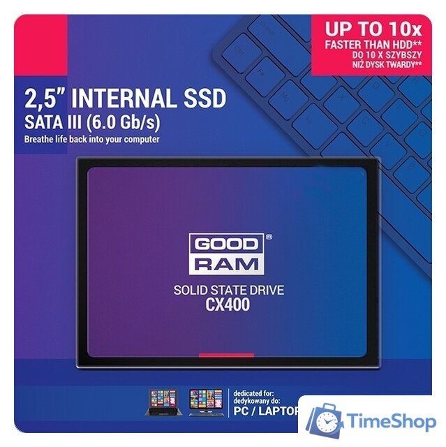 SSD GOODRAM CX400 256GB SSDPR-CX400-256 - Изображение №4 — Интернет-магазин Time-Shop