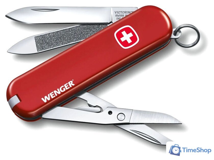 Складной нож Victorinox Wenger 0.6423.91 (красный) - Изображение №1 — Интернет-магазин Time-Shop
