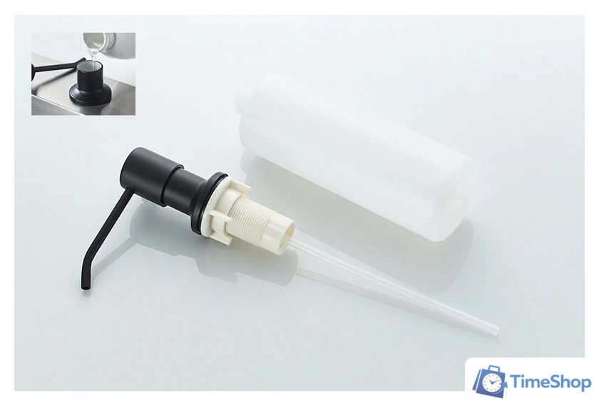 Кухонная мойка БелЭворс Mila L + смеситель W74004-2 + дозатор L405F (черный) - Изображение №5 — Интернет-магазин Time-Shop