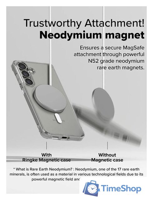 Чехол для телефона Ringke Fusion Magnetic для Galaxy S25 Clear - Изображение №4 — Интернет-магазин Time-Shop