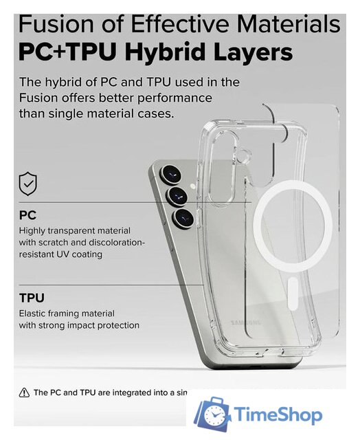 Чехол для телефона Ringke Fusion Magnetic для Galaxy S25 Clear - Изображение №9 — Интернет-магазин Time-Shop