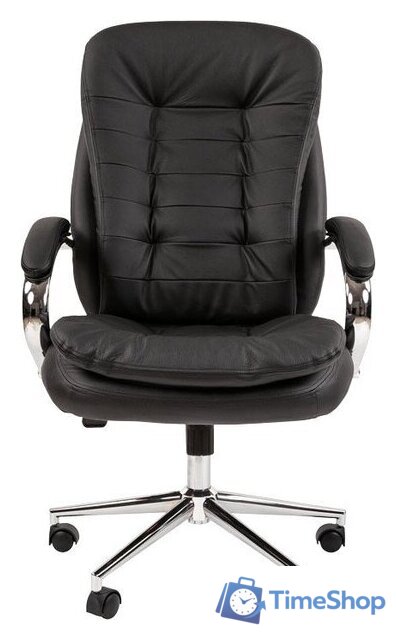 Офисное кресло CHAIRMAN 795 N (кожа, черный) - Изображение №2 — Интернет-магазин Time-Shop