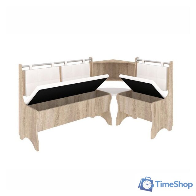 Угловой диван Mio Tesoro Оазис-2 108x163 (дуб сонома/ваниль) - Изображение №2 — Интернет-магазин Time-Shop