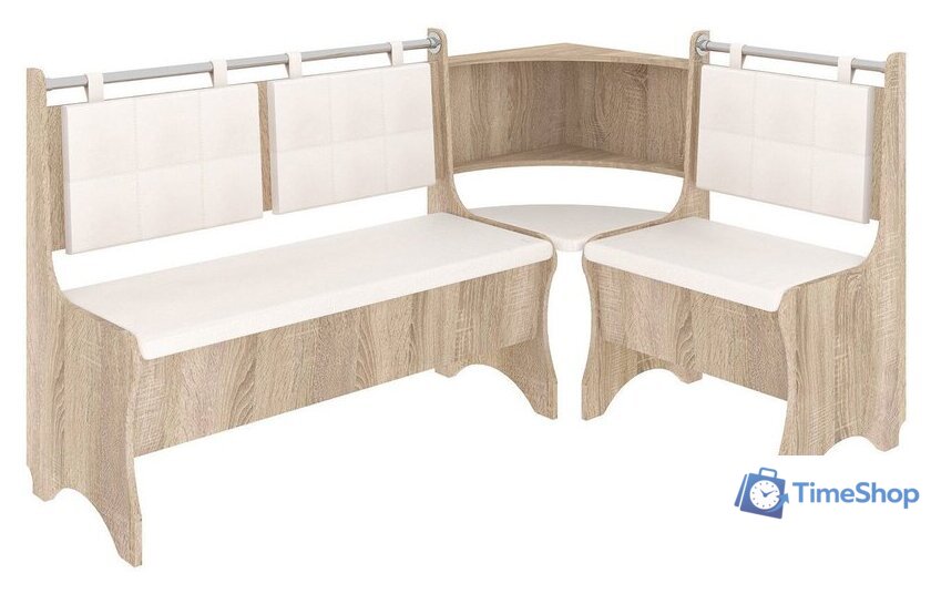 Угловой диван Mio Tesoro Оазис-2 108x163 (дуб сонома/ваниль) - Изображение №1 — Интернет-магазин Time-Shop