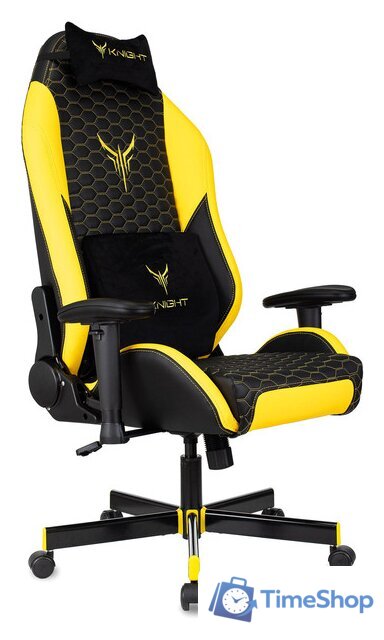 Игровое (геймерское) кресло Knight Neon (черный/желтый) - Изображение №1 — Интернет-магазин Time-Shop