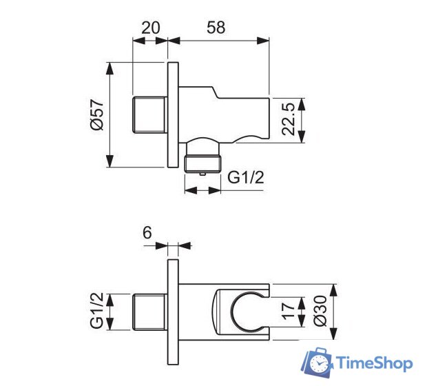 Душевая система  Ideal Standard Ceratherm Navigo A7772AA - Изображение №18 — Интернет-магазин Time-Shop
