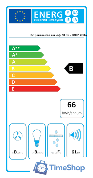 Кухонная вытяжка Falmec Gruppo Incasso Murano 70 (белый) - Изображение №6 — Интернет-магазин Time-Shop