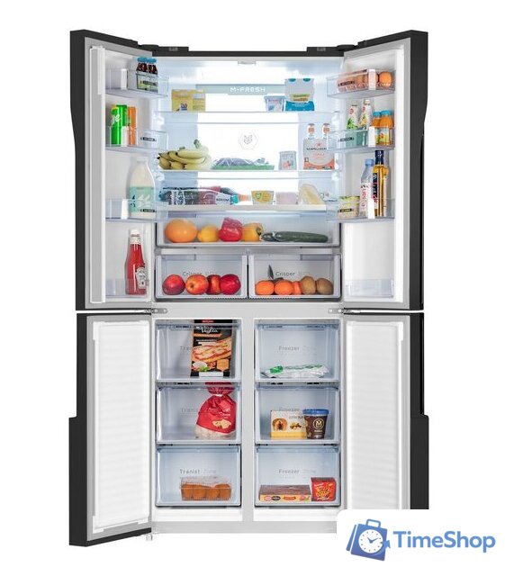 Четырёхдверный холодильник MAUNFELD MFF181NFSB - Изображение №2 — Интернет-магазин Time-Shop