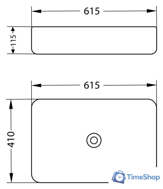Умывальник Lauter 21842 + клапан 21190W + сифон 21635W (белый матовый) - Изображение №17 — Интернет-магазин Time-Shop