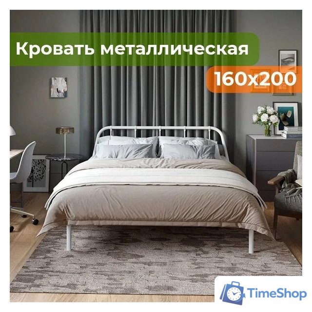 Кровать Домаклево Мира 160x200 (белый) - Изображение №6 — Интернет-магазин Time-Shop