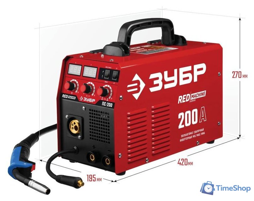 Сварочный инвертор Зубр ПС-200 - Изображение №2 — Интернет-магазин Time-Shop