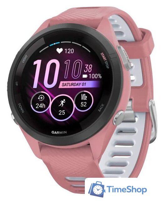 Умные часы Garmin Forerunner 265S (светло-розовый/пудрово-серый) - Изображение №1 — Интернет-магазин Time-Shop