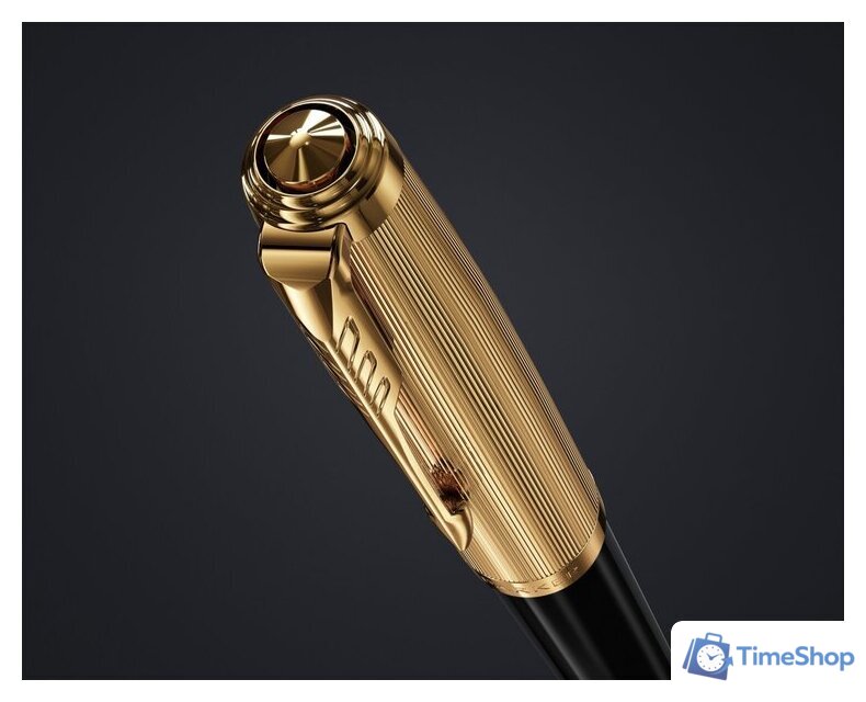 Ручка шариковая Parker 51 Deluxe Black GT 2123513 - Изображение №2 — Интернет-магазин Time-Shop