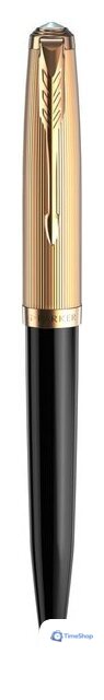 Ручка шариковая Parker 51 Deluxe Black GT 2123513 - Изображение №1 — Интернет-магазин Time-Shop