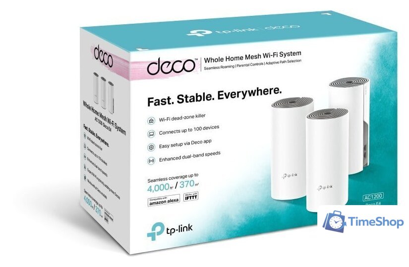 Wi-Fi система TP-Link Deco E4 (3 шт.) - Изображение №5 — Интернет-магазин Time-Shop