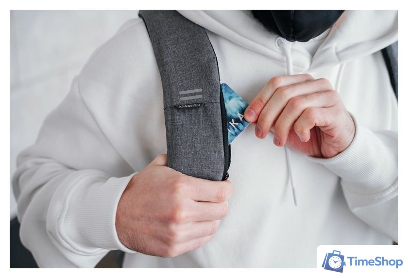 Городской рюкзак XD Design Bobby Hero Regular (серый) - Изображение №45 — Интернет-магазин Time-Shop