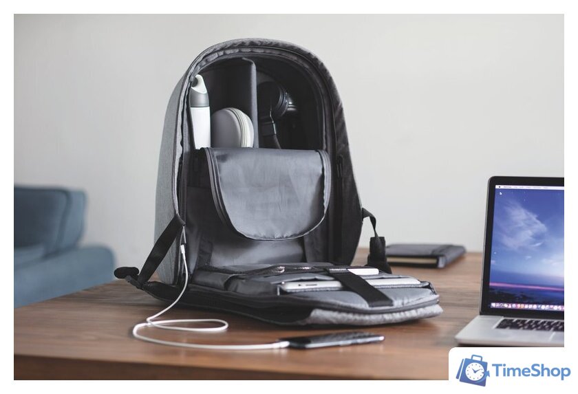 Городской рюкзак XD Design Bobby Hero Regular (серый) - Изображение №47 — Интернет-магазин Time-Shop