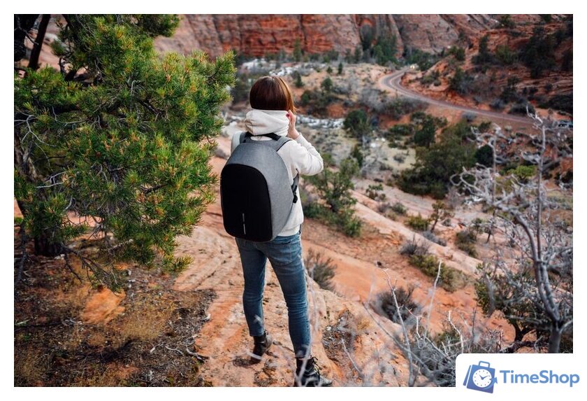 Городской рюкзак XD Design Bobby Hero Regular (серый) - Изображение №21 — Интернет-магазин Time-Shop