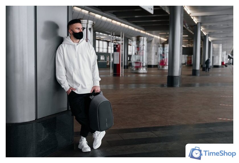 Городской рюкзак XD Design Bobby Hero Regular (серый) - Изображение №34 — Интернет-магазин Time-Shop