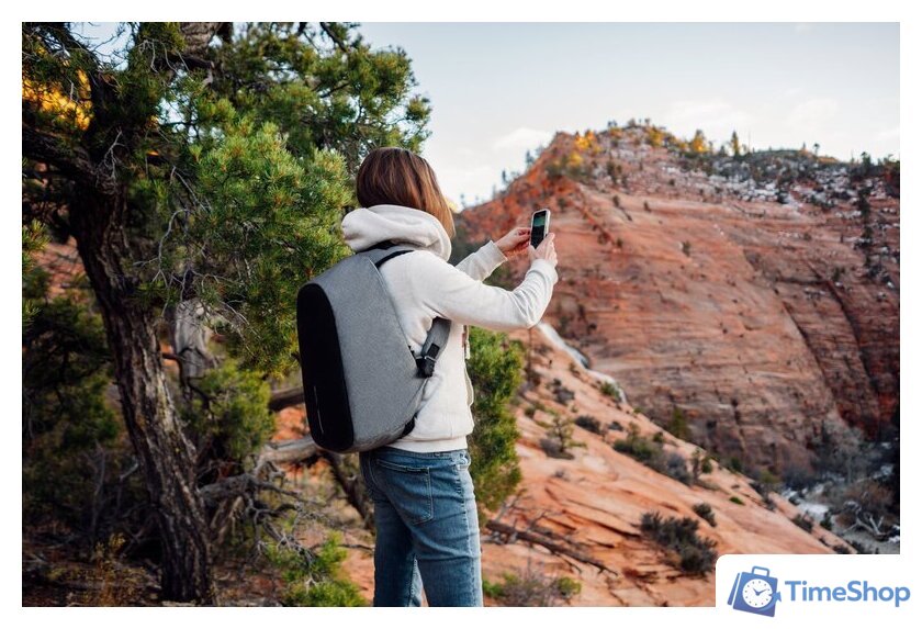 Городской рюкзак XD Design Bobby Hero Regular (серый) - Изображение №22 — Интернет-магазин Time-Shop