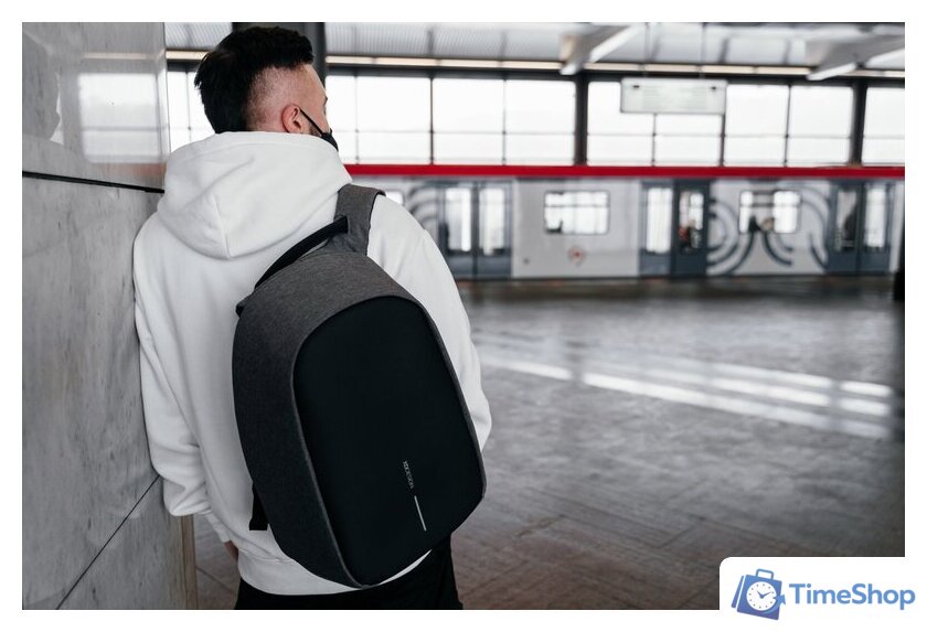 Городской рюкзак XD Design Bobby Hero Regular (серый) - Изображение №23 — Интернет-магазин Time-Shop