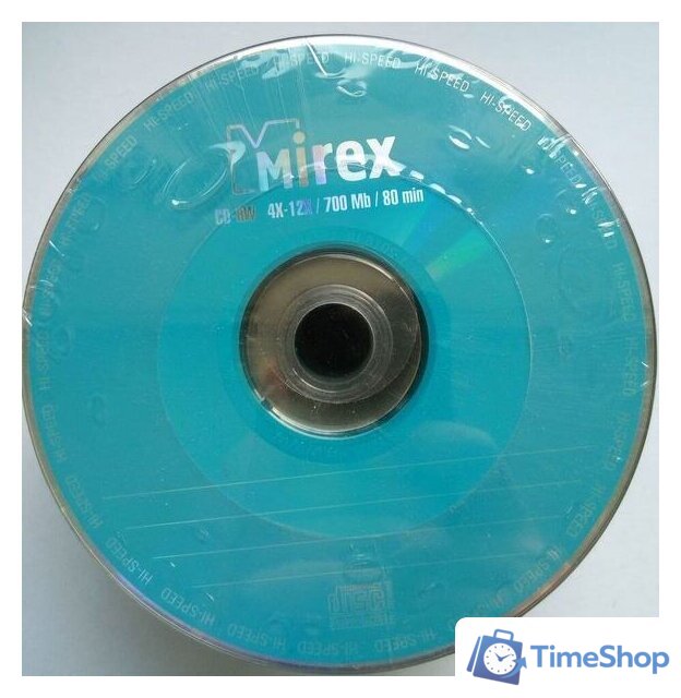 CD-RW диск Mirex 700Mb 12x UL121002A8T (50 шт.) - Изображение №1 — Интернет-магазин Time-Shop