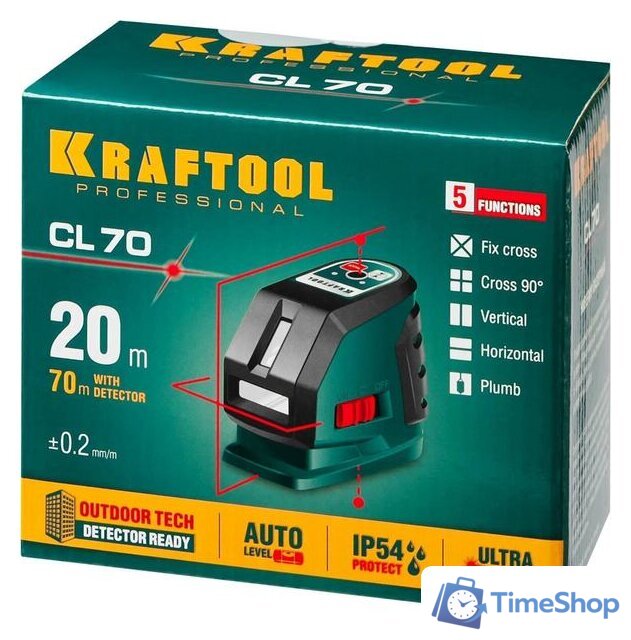 Лазерный нивелир KRAFTOOL CL-70-2 34660 - Изображение №10 — Интернет-магазин Time-Shop