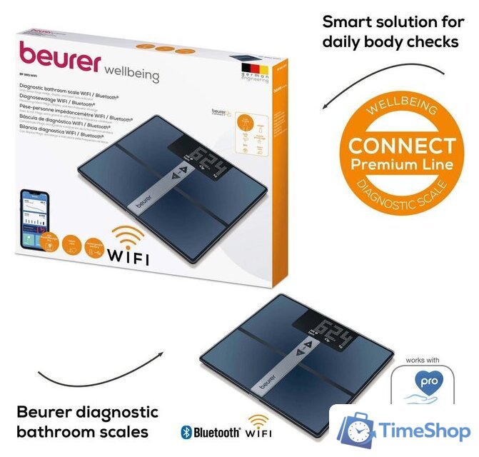 Умные напольные весы Beurer BF 980 Wi-Fi - Изображение №11 — Интернет-магазин Time-Shop