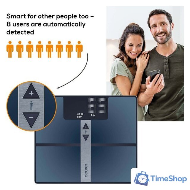 Умные напольные весы Beurer BF 980 Wi-Fi - Изображение №8 — Интернет-магазин Time-Shop