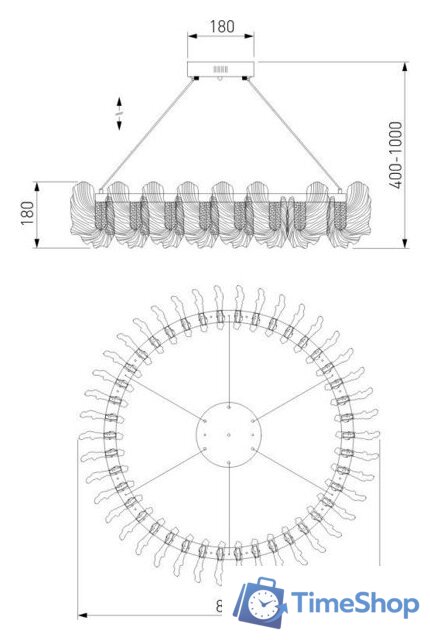 Подвесная люстра Bogate's 90375/1 - Изображение №6 — Интернет-магазин Time-Shop