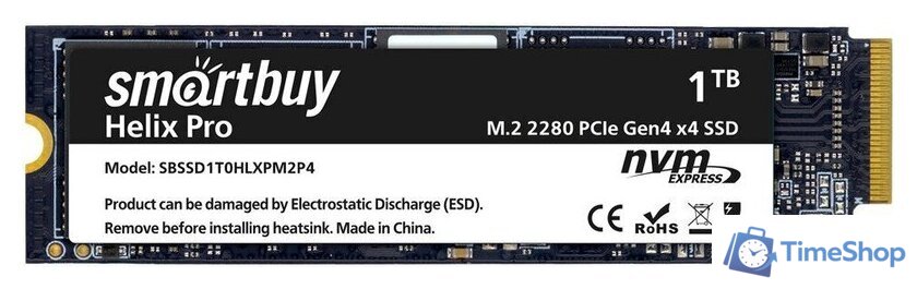 SSD SmartBuy Helix Pro 1TB SBSSD1T0HLXPM2P4 - Изображение №1 — Интернет-магазин Time-Shop
