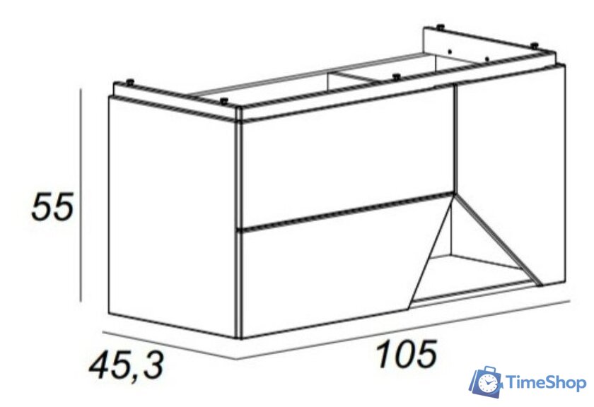  Cezares Тумба под умывальник 55224 - Изображение №4 — Интернет-магазин Time-Shop