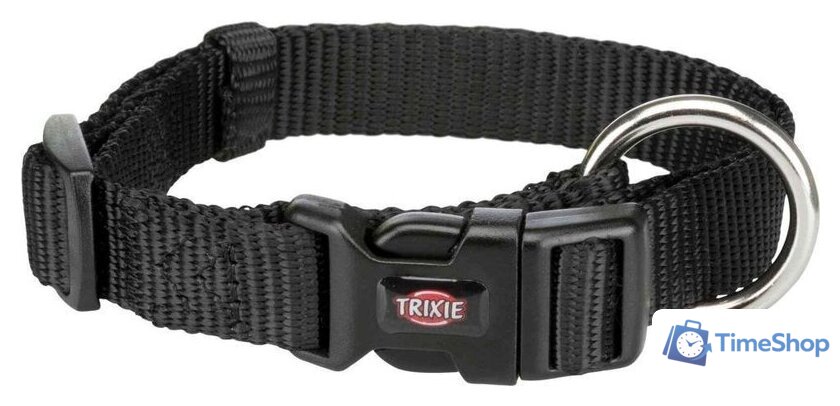 Ошейник Trixie Premium Collar S-M 201501 (черный) - Изображение №1 — Интернет-магазин Time-Shop