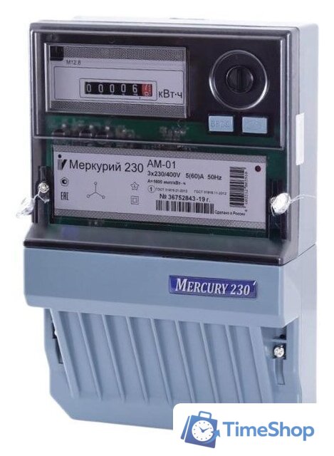 Счетчик электроэнергии Инкотекс Меркурий 230 AM-03 - Изображение №2 — Интернет-магазин Time-Shop