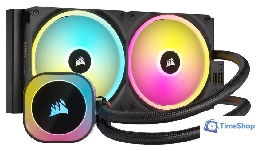 Система жидкостного охлаждения для процессора Corsair iCUE LINK H115i RGB AIO CW-9061002-WW - Изображение №1 — Интернет-магазин Time-Shop